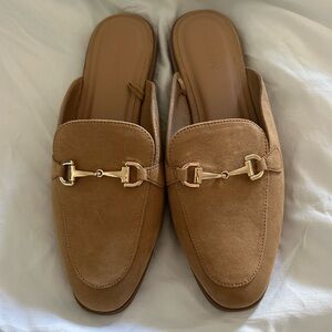 Old Navy Brown Loafers with Gold Accent